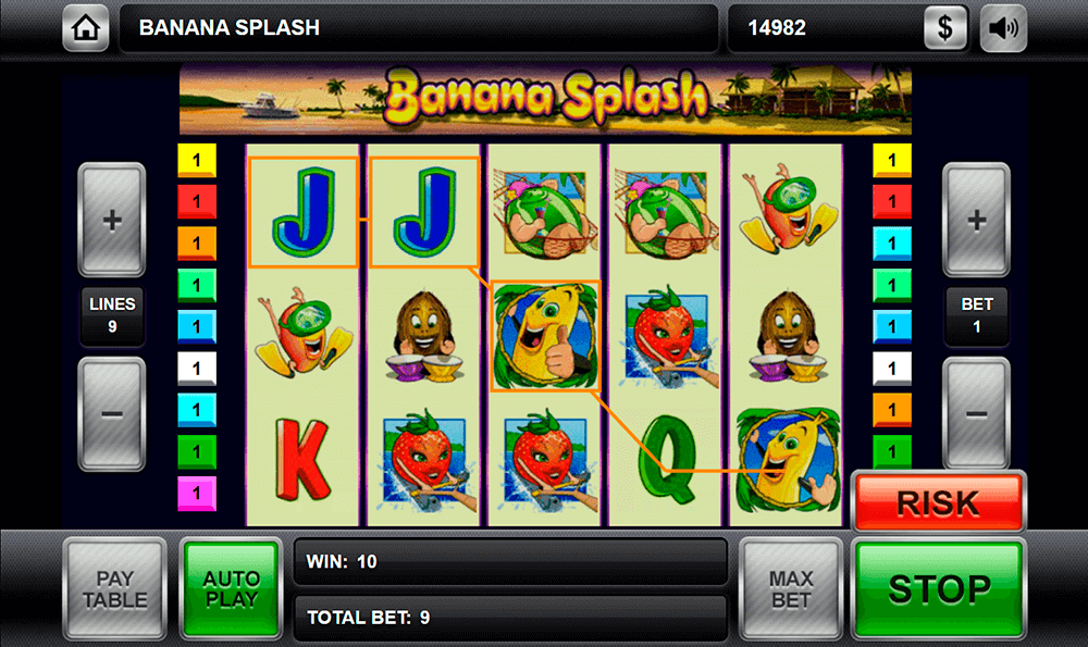 Графика слота Banana Splash